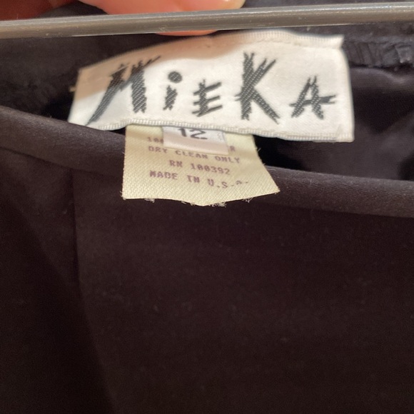 Zola evening skirt and suit jacket - black with a satin finish - fits like a sm - Picture 4 of 5